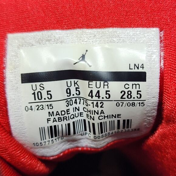 Air Jordan 7 Retro SWEATER 304775 142 Size 10.5 PRE-OWNED - Picture 8 of 8